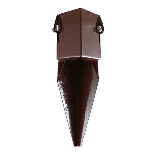 Fencing Post Repair Spike - Bolt Secure - Oxide Red