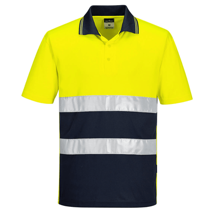 Portwest S175 Hi-Vis Lightweight Contrast Breathable Polo Shirt