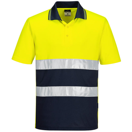 Portwest Hi-Vis Lightweight Contrast Polo Shirt S/S S175
