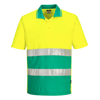 Portwest S175 Hi-Vis Lightweight Contrast Breathable Polo Shirt