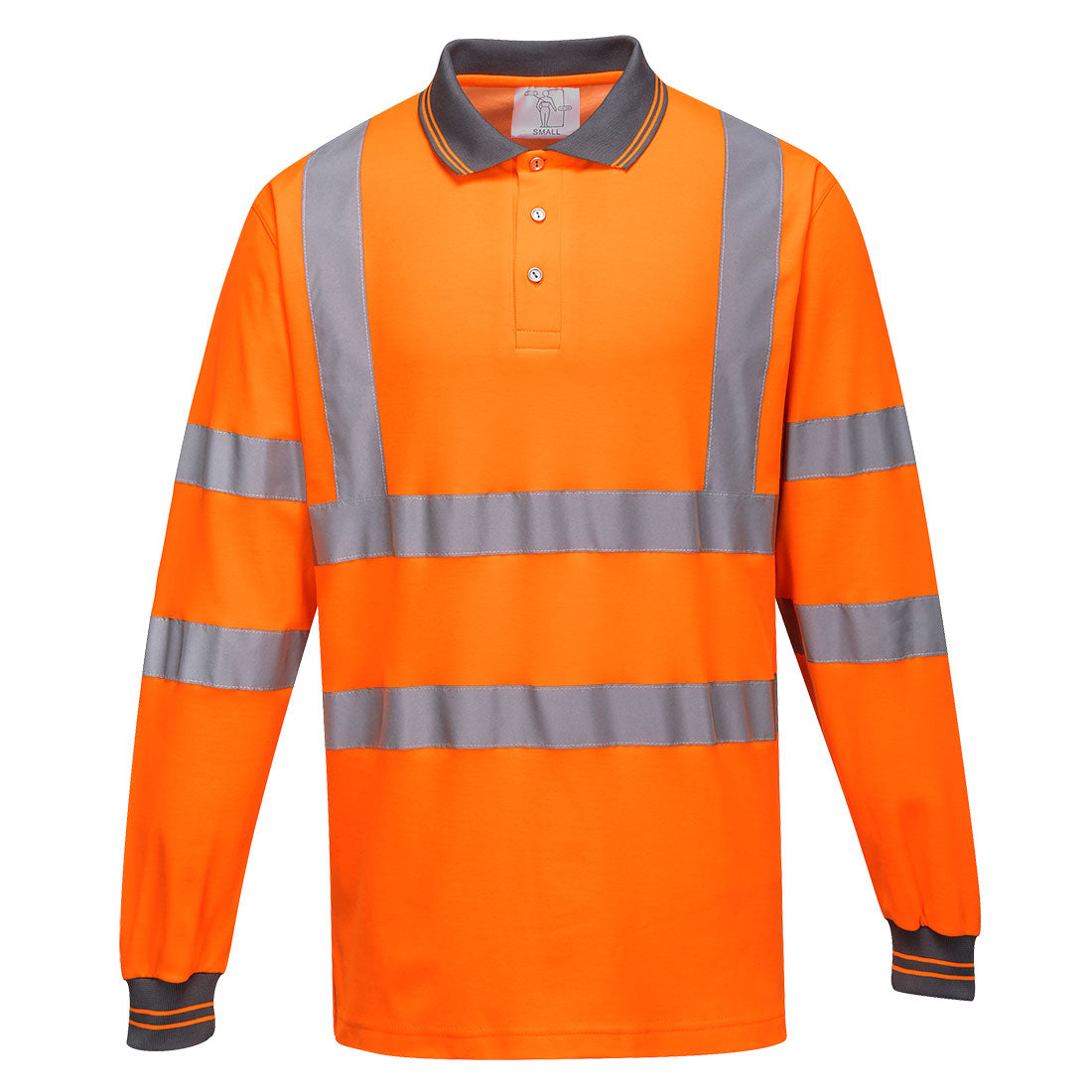 Portwest Hi-Vis Cotton Comfort Polo Shirt L/S S271