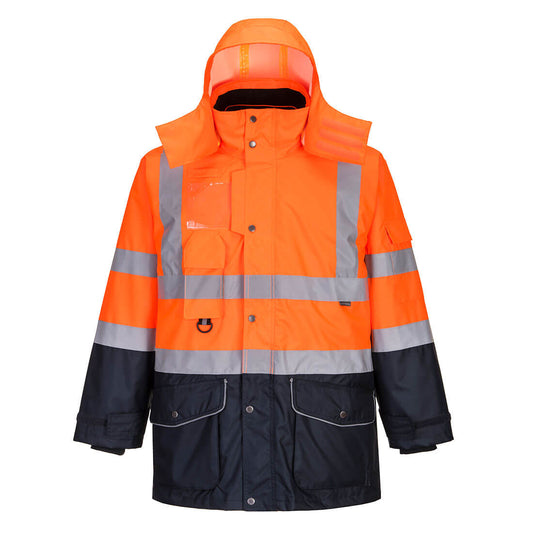 Portwest Hi-Vis Breathable 7-in-1 Contrast Traffic Jacket S426