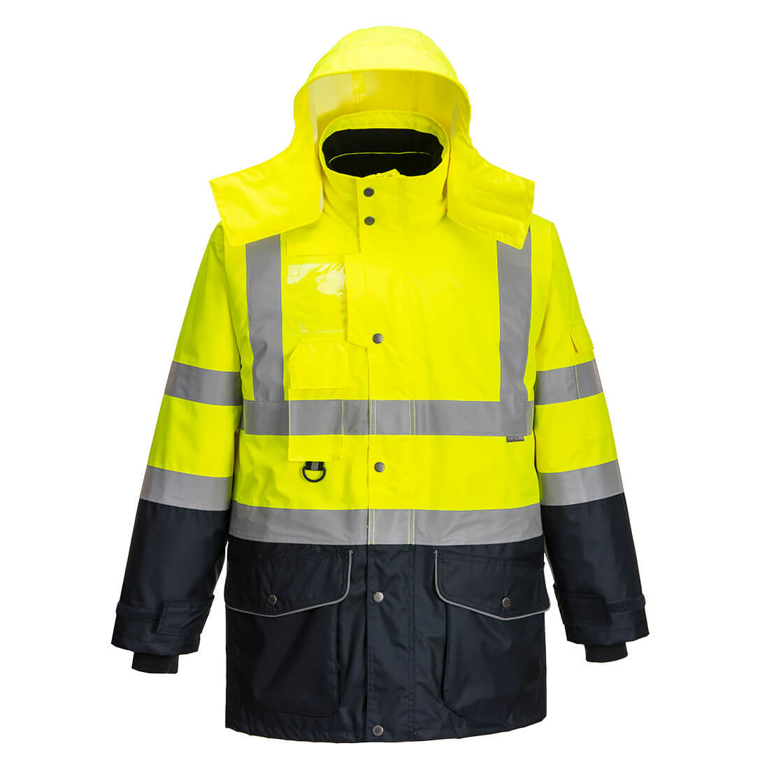 Portwest Hi-Vis Breathable 7-in-1 Contrast Traffic Jacket S426