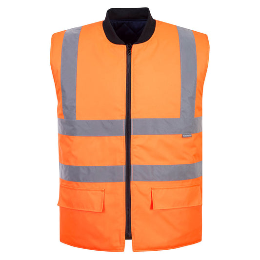 Portwest Hi-Vis Reversible Bodywarmer S469