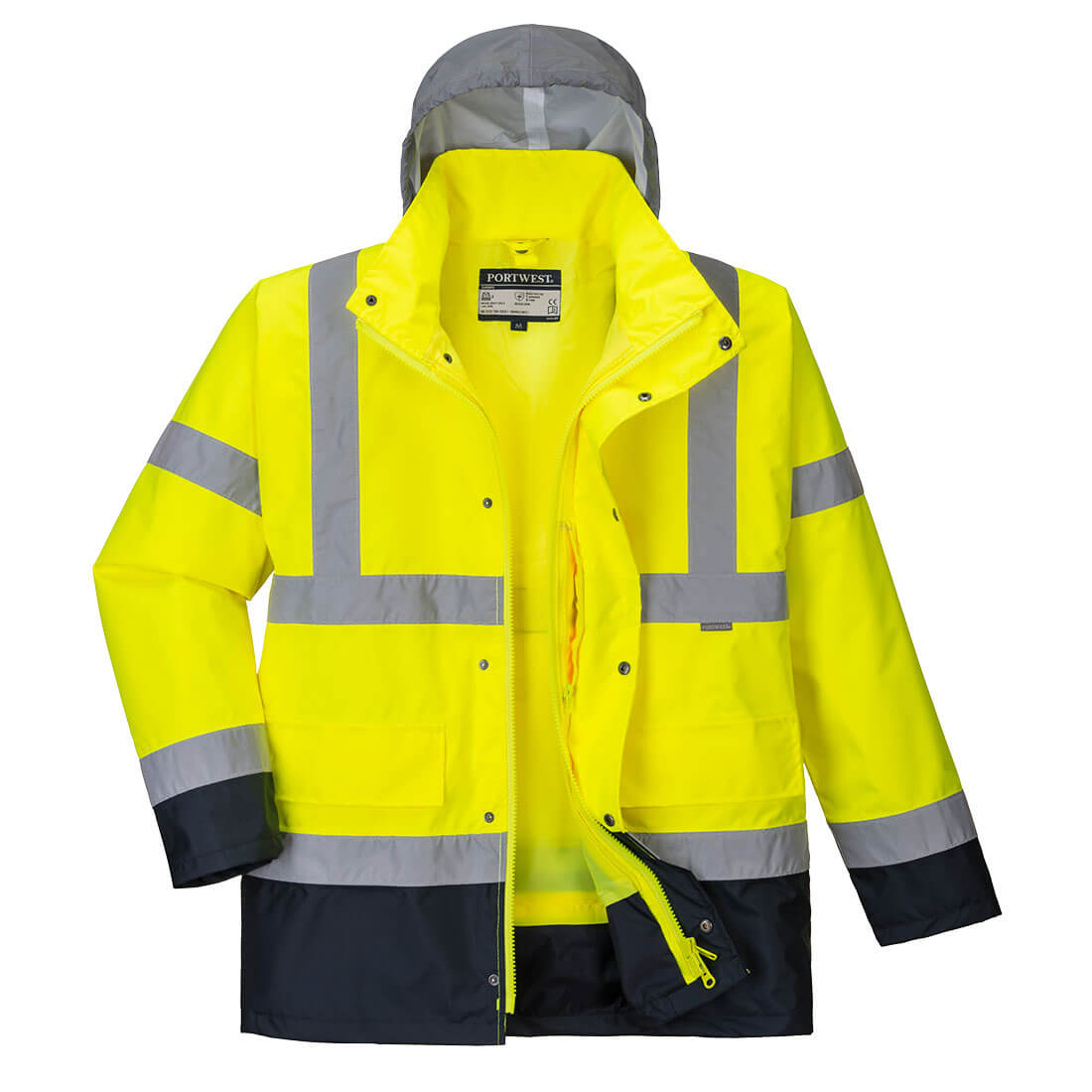Portwest Hi-Vis 4-in-1 Contrast Traffic Jacket S471
