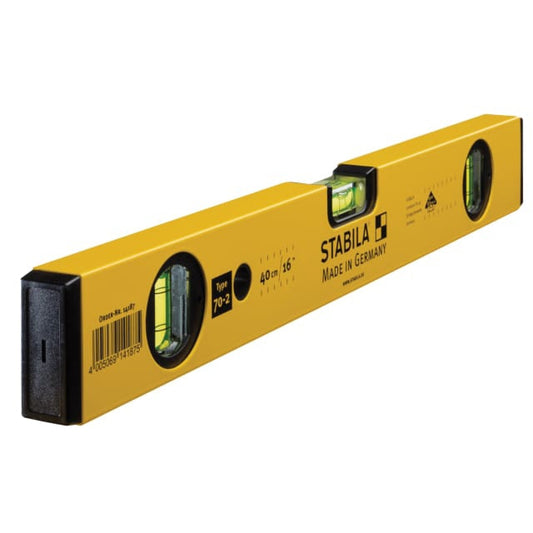 Stabila - Spirit Level - 70-2 Double Plumb 3 Vials For DIY And Professional Use For Tilers