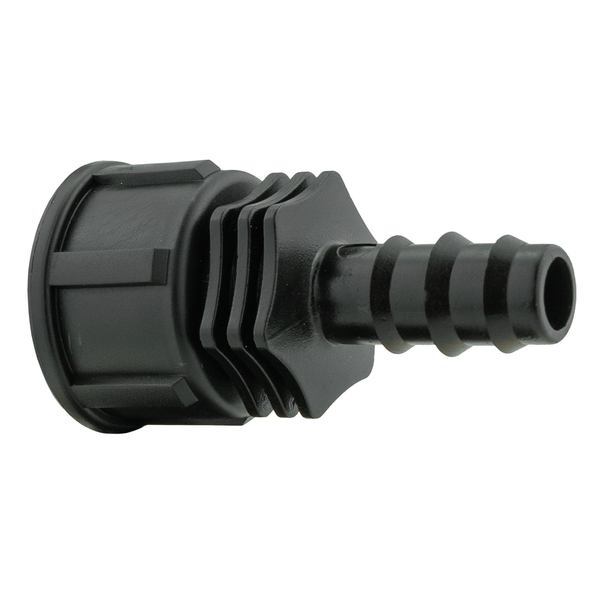 Wall Flange Kit 32mm MDPE + In-Line Valve + 1/2" Barb