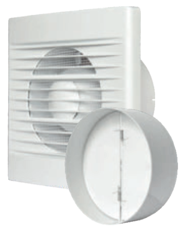 Through Wall Ventilation Kit – STYL Fan with Timer and Graphite External Vent
