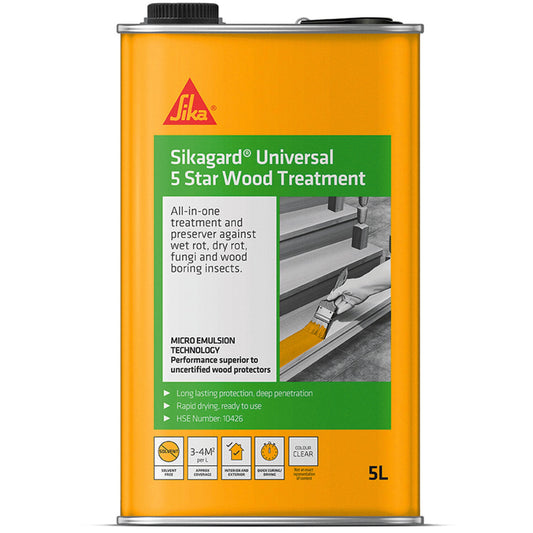 Sikagard® Universal 5 Star Wood Treatment - Comprehensive Protection Against Wood Rot