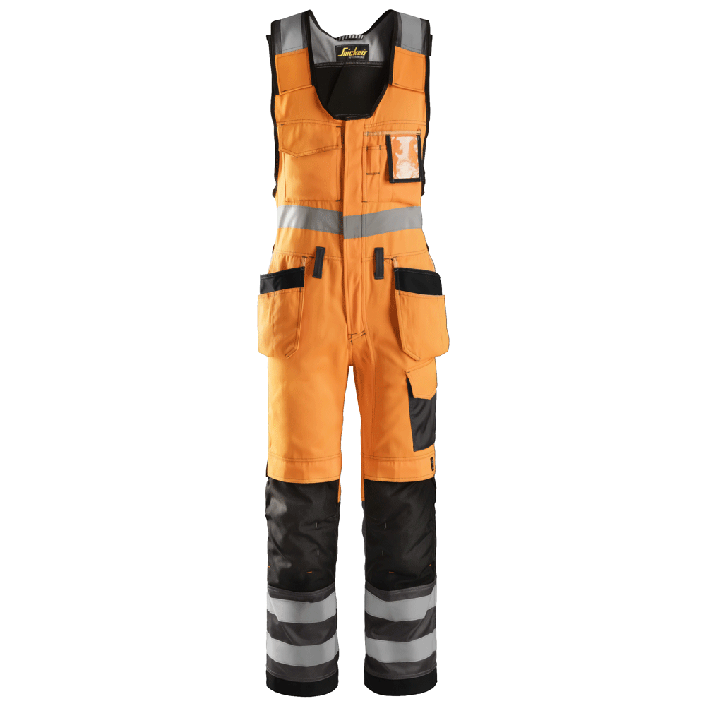 Snickers 0213 Hi-Vis One-Piece Holster Pocket Trousers, Class 2 Various Colours