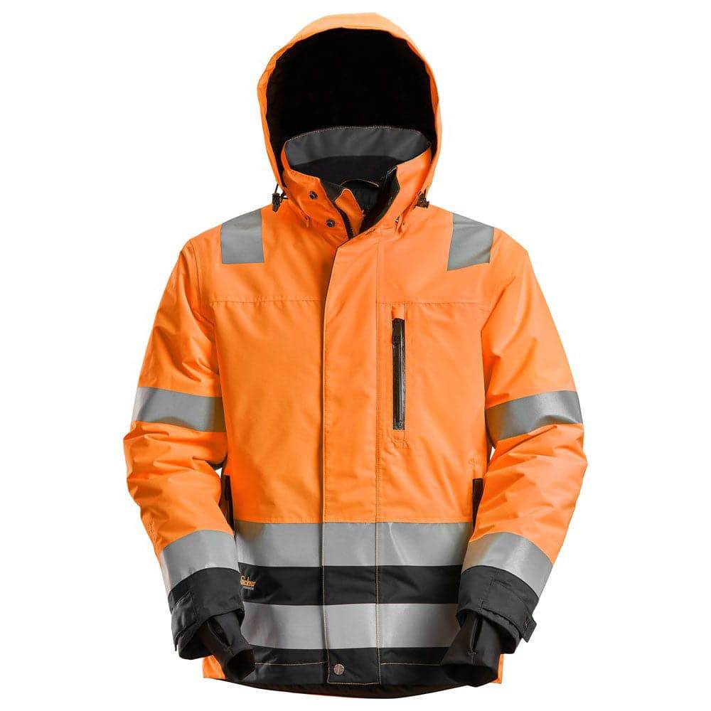 Snickers 1132 AllroundWork, Hi-Vis Class 3 Waterproof Insulated Jacket Various Colours
