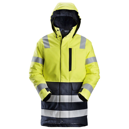 Snickers 1860 ProtecWork, Arc Protection Insulated Hi-Vis Parka, Class 3