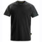Snickers 2550 Two-Coloured Short Sleeve Cotton T-Shirt Black / Steel Grey 2XL