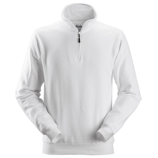 Snickers 2818 ½ Zip Work Sweatshirt White XL