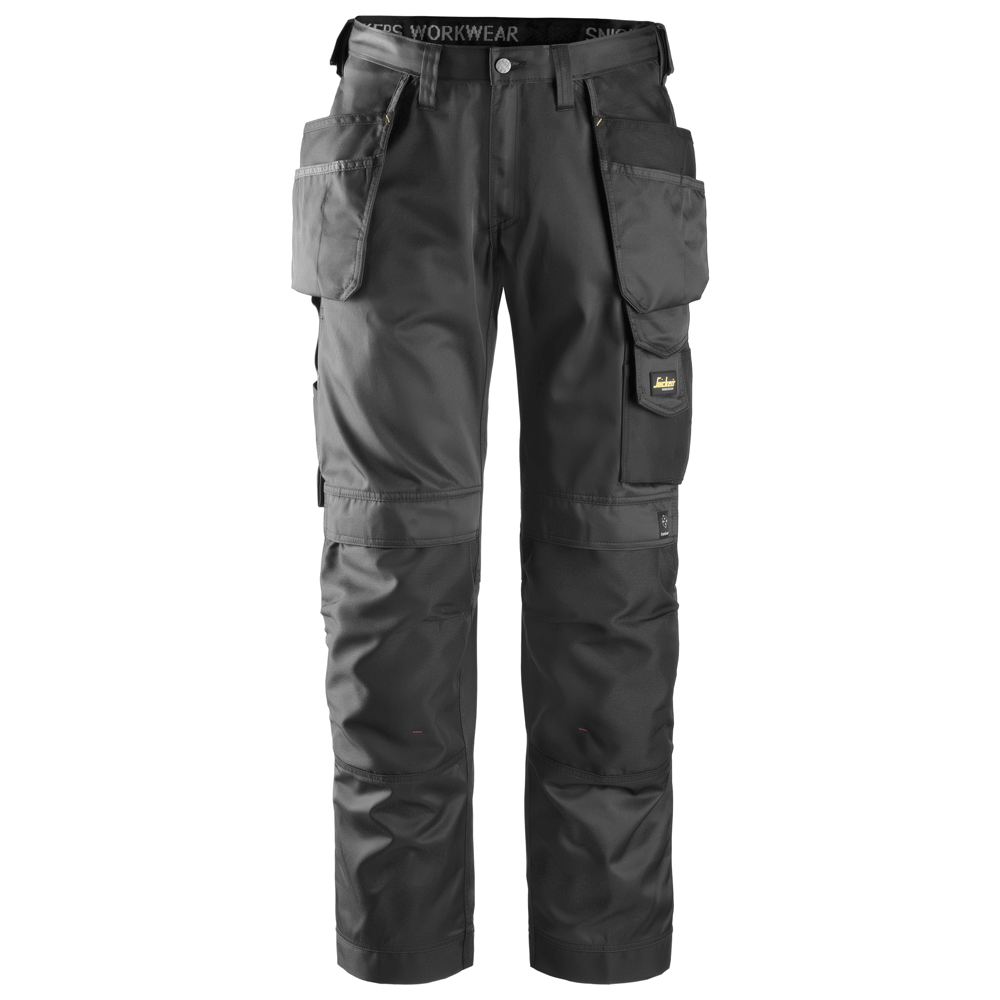 Snickers 3212 Craftsmen Holster Pocket Trousers, DuraTwill Black, Waist 41" Leg 32"-Snickers 58