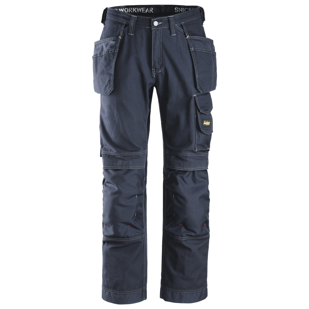 Snickers 3215 Craftsmen Holster Pocket Trousers, Comfort Cotton Navy Blue, 31" Waist 30" Leg-Snickers 88