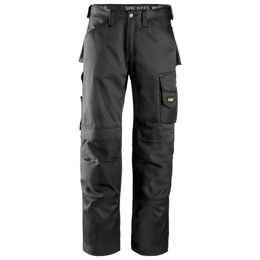 Snickers 3312 Craftsmen Trousers, DuraTwill Black