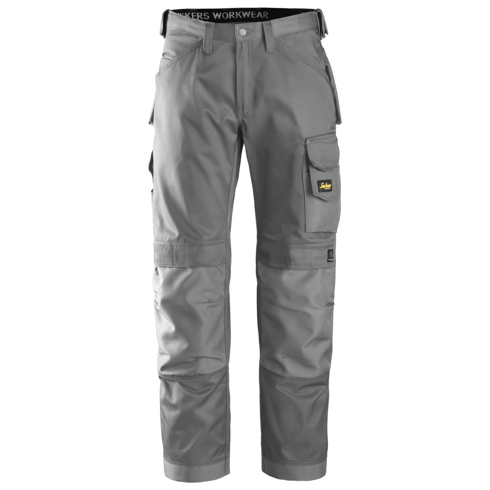 Snickers 3312 Craftsmen Trousers, DuraTwill Grey, 33" Waist 32" Leg-Snickers 48