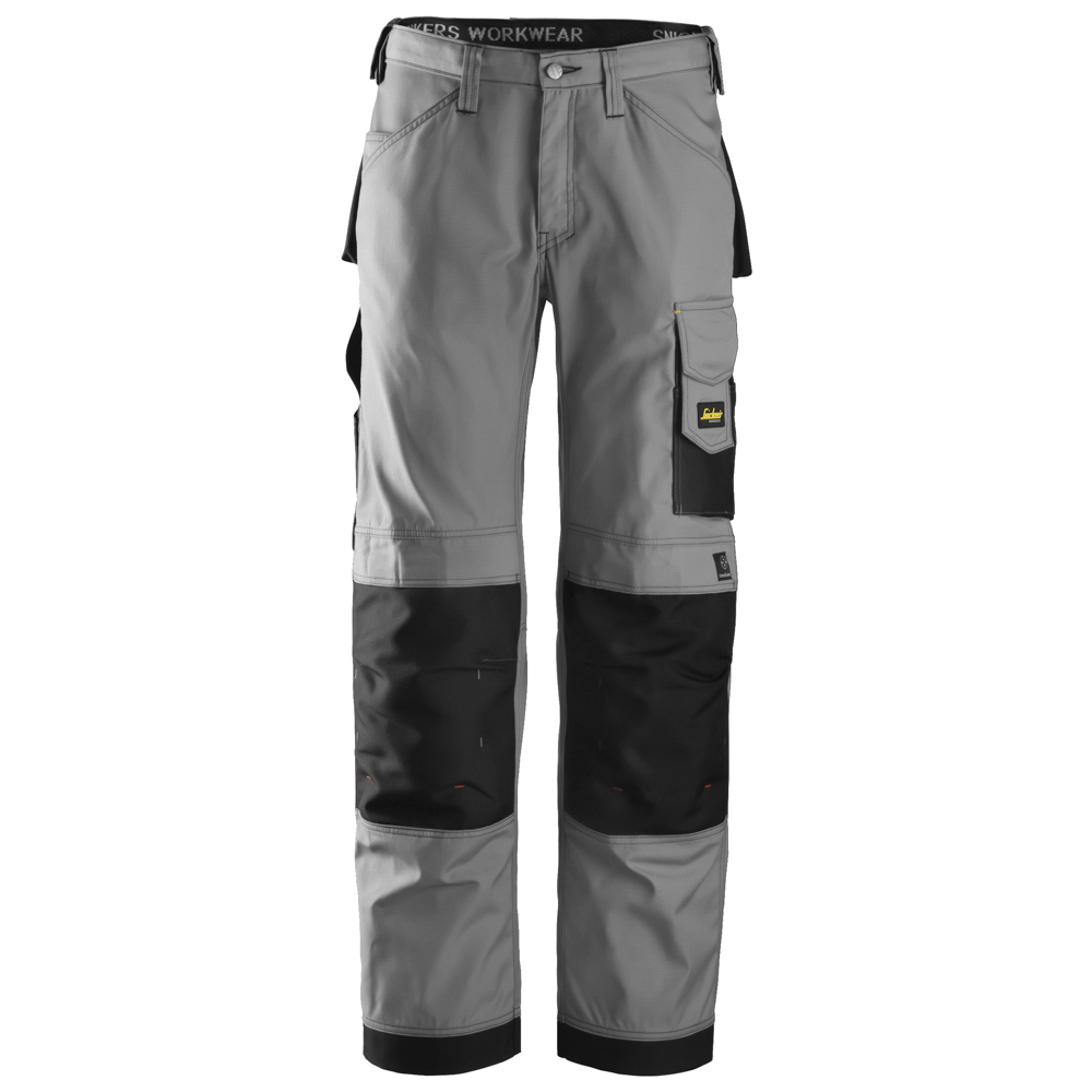 Snickers 3313 Craftsmen Trousers, Rip-Stop Grey/Black