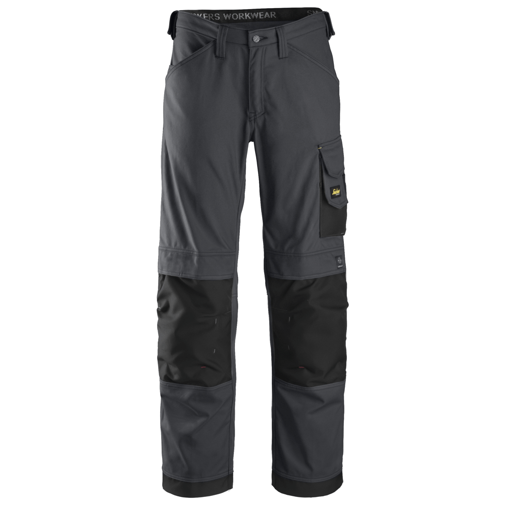 Snickers 3314 Craftsmen Trousers, Canvas+ Steel Grey/Black