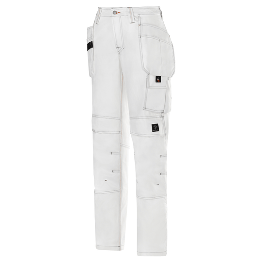 Snickers 3775 Womens Painters Holster Pocket Trousers White, Waist 24" Leg 31"-Snickers 32