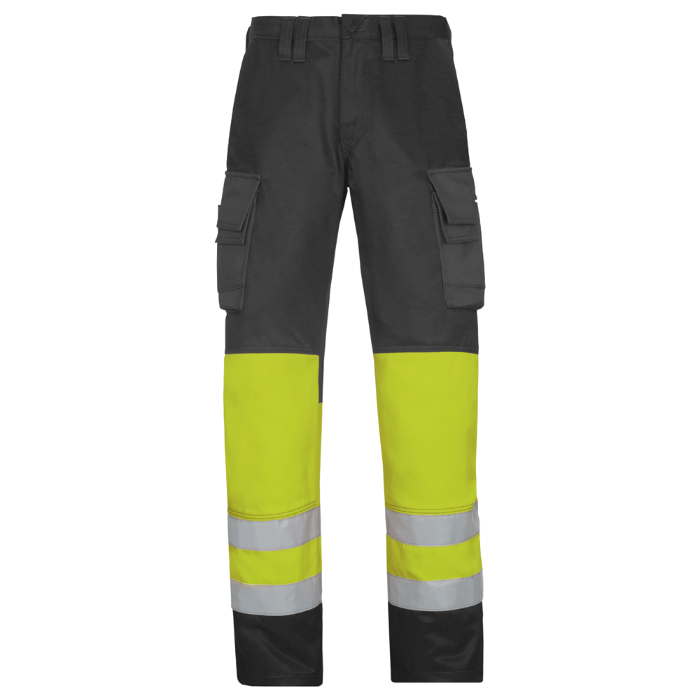 Snickers 3833 Hi-Vis Trousers, Class 1 Various Colours