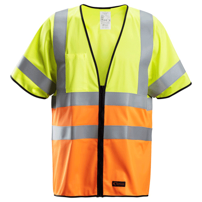 Snickers 4361 ProtecWork, Flame Retardant Hi-Vis Vest, Class 3 Various Colours