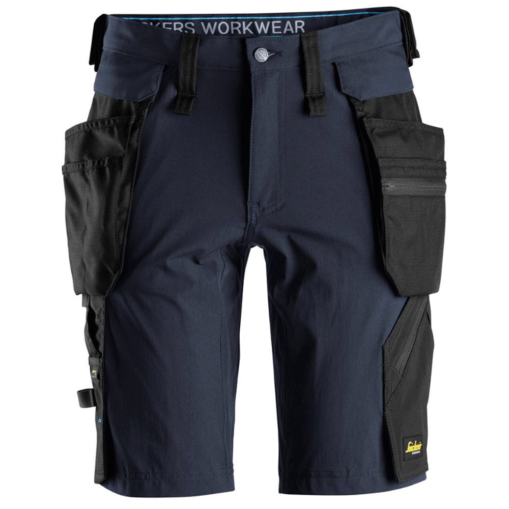 Snickers 6108 LiteWork, Detachable Holster Pockets Work Shorts Various Colours