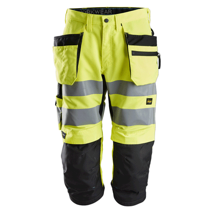 Snickers 6134 LiteWork, Hi-Vis Pirates+ Holster Pockets Class 2 Various Colours