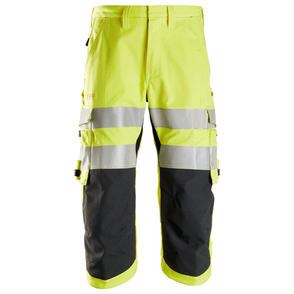 Snickers 6161 ProtecWork, Flame Retardant Hi-Vis Pirate Trouser, Class 2