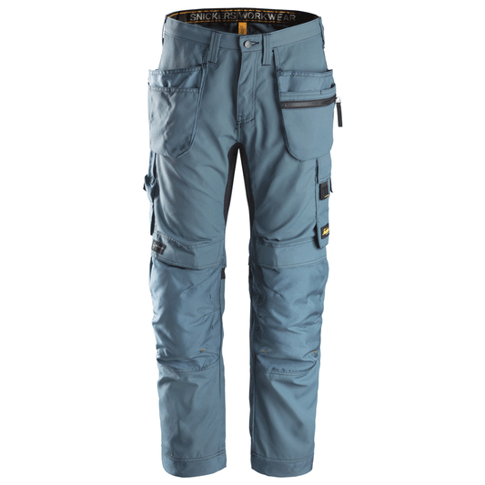 Snickers 6200 AllroundWork, Work Trousers+ Holster Pockets Petrol Blue