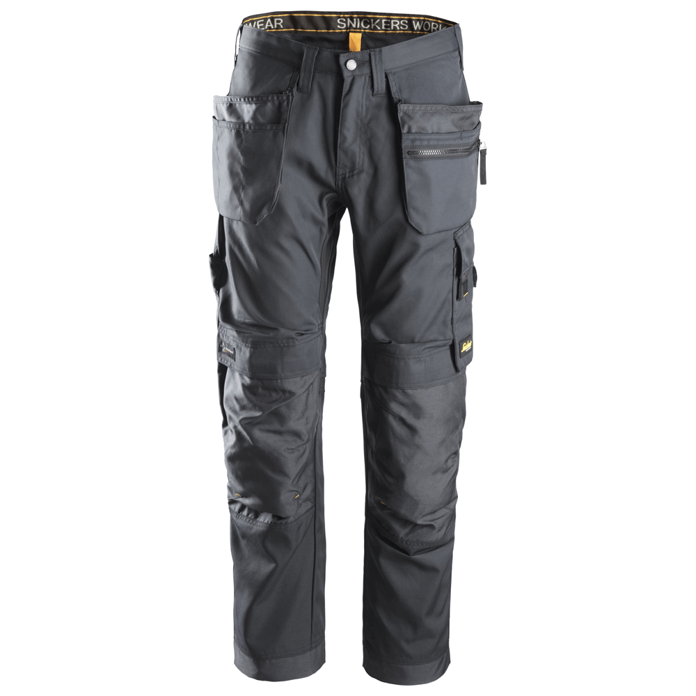 Snickers 6200 AllroundWork, Work Trousers+ Holster Pockets Steel Grey