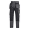Snickers 6202 RuffWork, Work Trousers+ Holster Pockets Steel Grey/Black