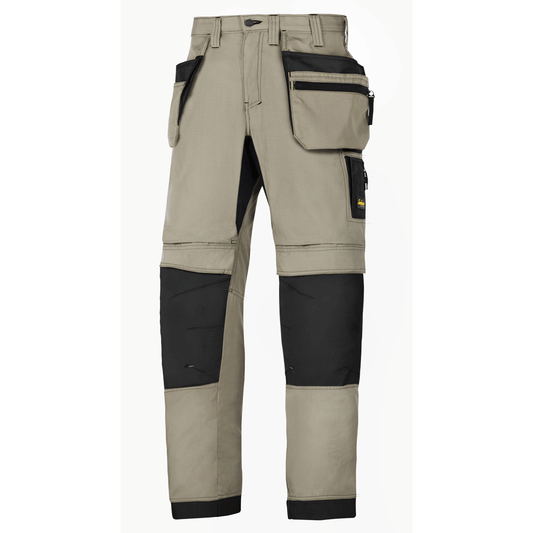 Snickers 6206 LiteWork, 37.5® Work Trousers+ Holster Pockets Khaki/Black