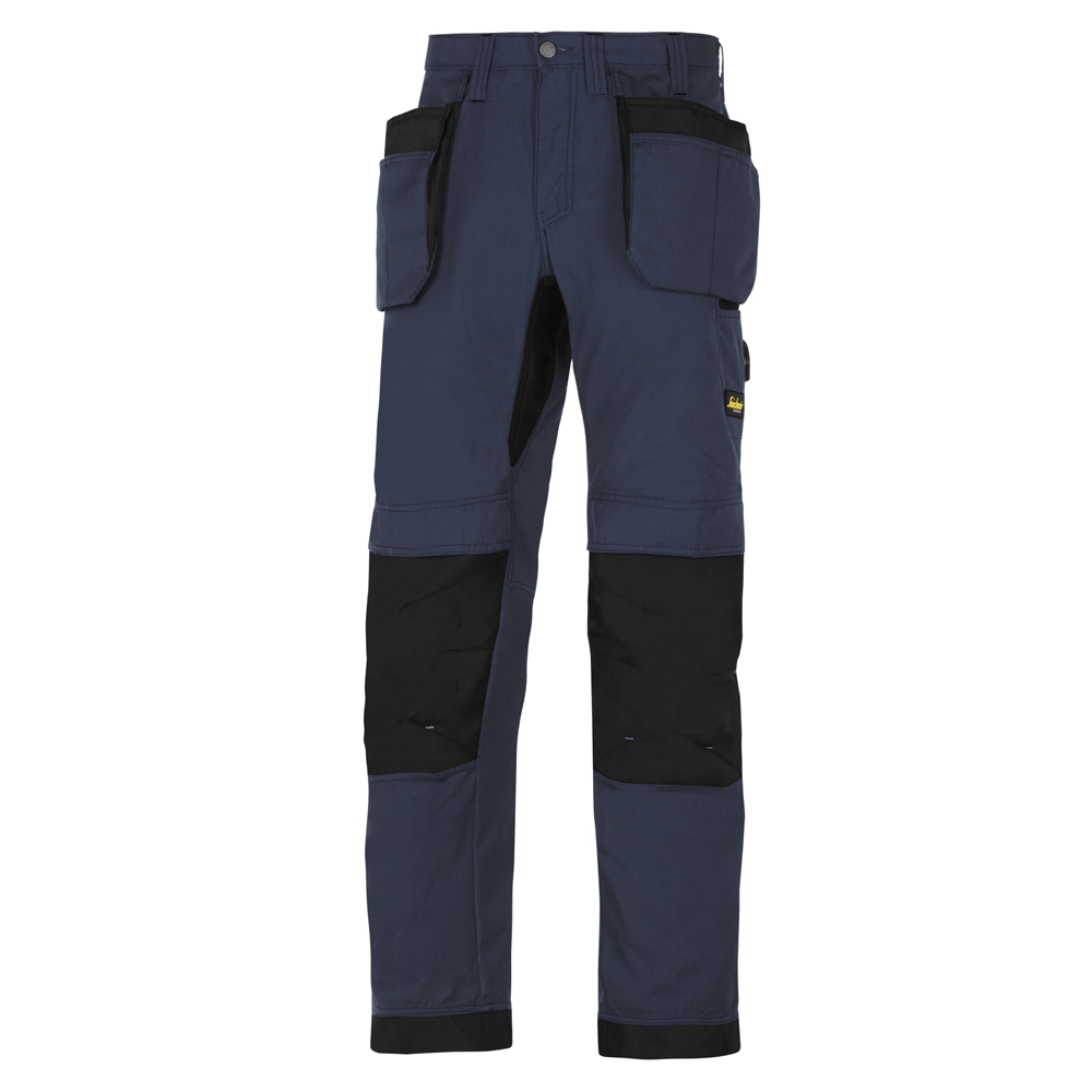 Snickers 6207 LiteWork, 37.5® Work Trousers Holster Pockets Navy Blue/Black