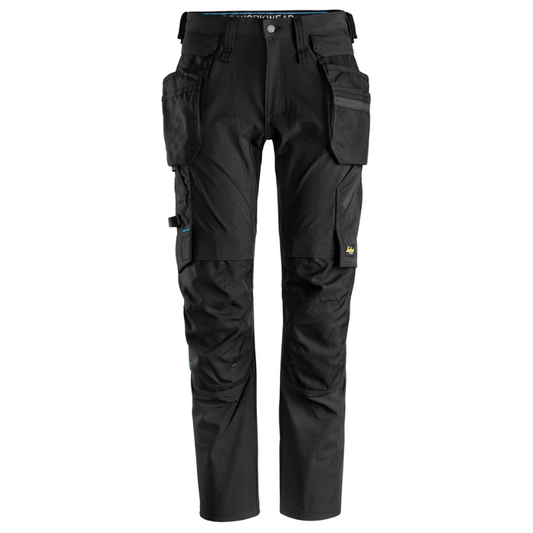 Snickers 6208 LiteWork, Detachable Holster Pocket Kneepad Work Trousers Black