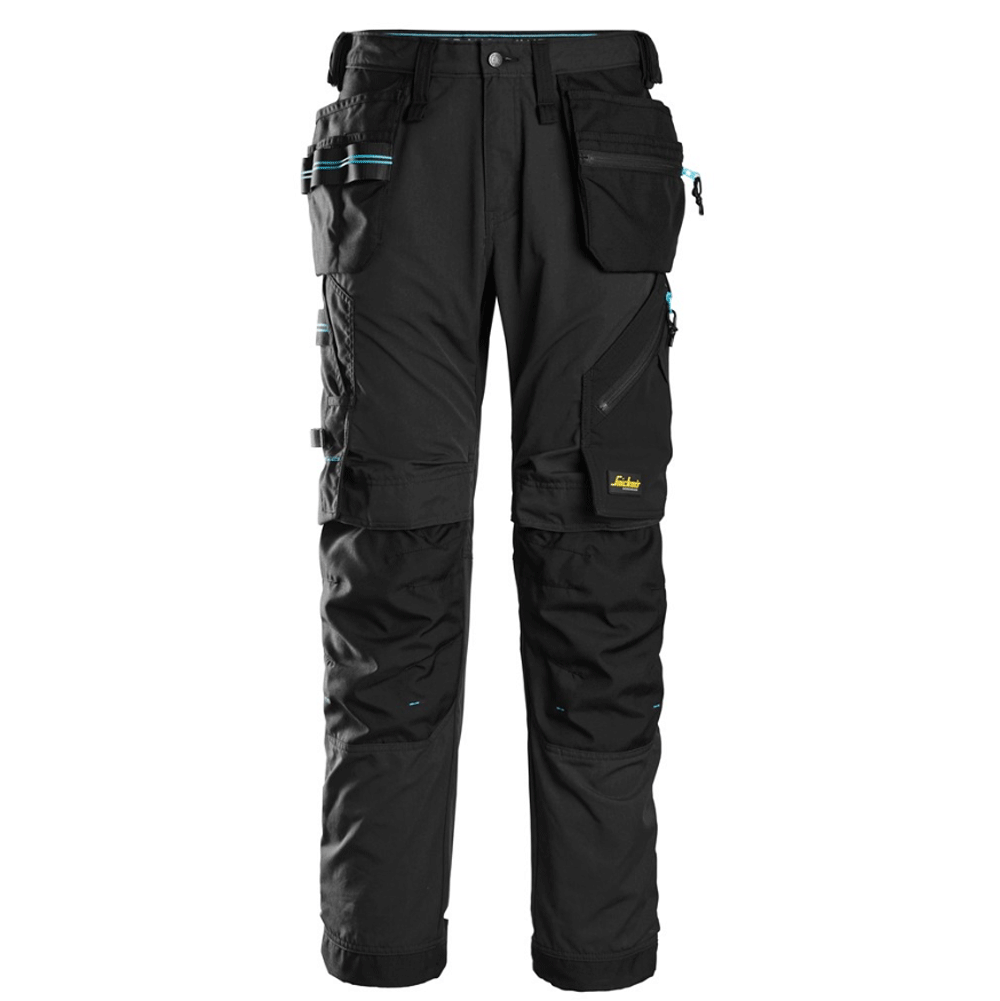 Snickers 6210 LiteWork, 37.5® Holster Pocket Work Trousers Black 35" Waist, 32" Leg - Snickers Size 50
