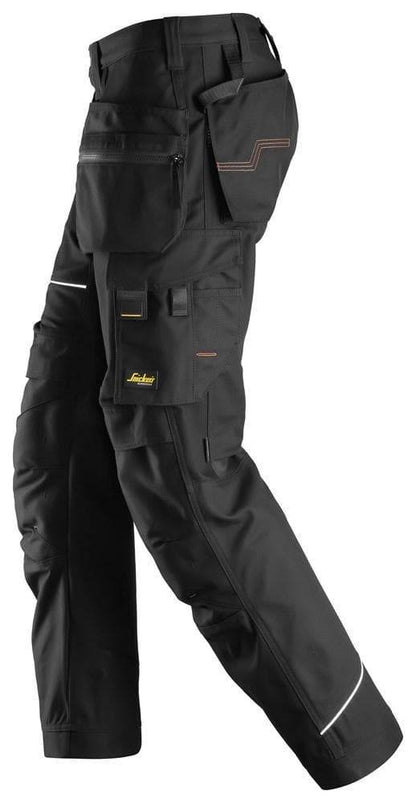 Snickers 6214 RuffWork, Canvas+ Holster Pocket Work Trousers Black