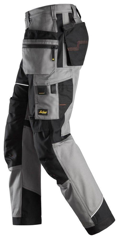 Snickers 6214 RuffWork, Canvas+ Holster Pocket Work Trousers Grey