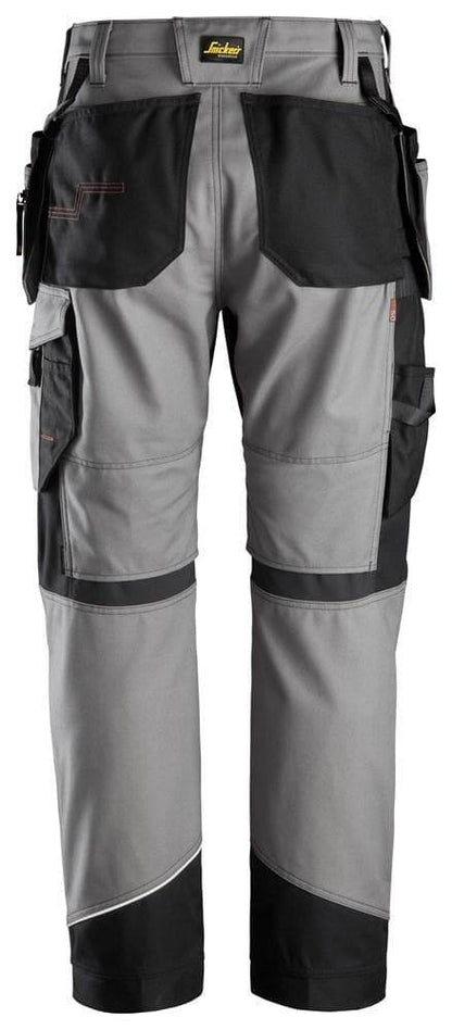 Snickers 6214 RuffWork, Canvas+ Holster Pocket Work Trousers Grey