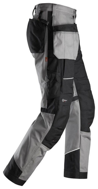 Snickers 6214 RuffWork, Canvas+ Holster Pocket Work Trousers Grey