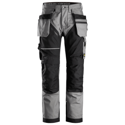 Snickers 6214 RuffWork, Canvas+ Holster Pocket Work Trousers Grey