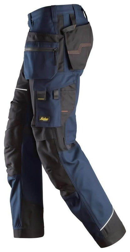 Snickers 6214 RuffWork, Canvas+ Holster Pocket Work Trousers Navy Blue
