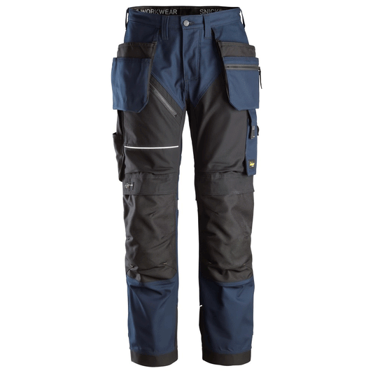 Snickers 6214 RuffWork, Canvas+ Holster Pocket Work Trousers Navy Blue