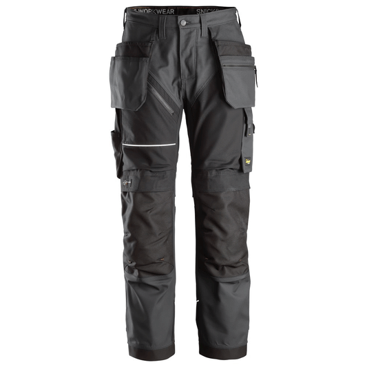 Snickers 6214 RuffWork, Canvas+ Holster Pocket Work Trousers Steel Grey