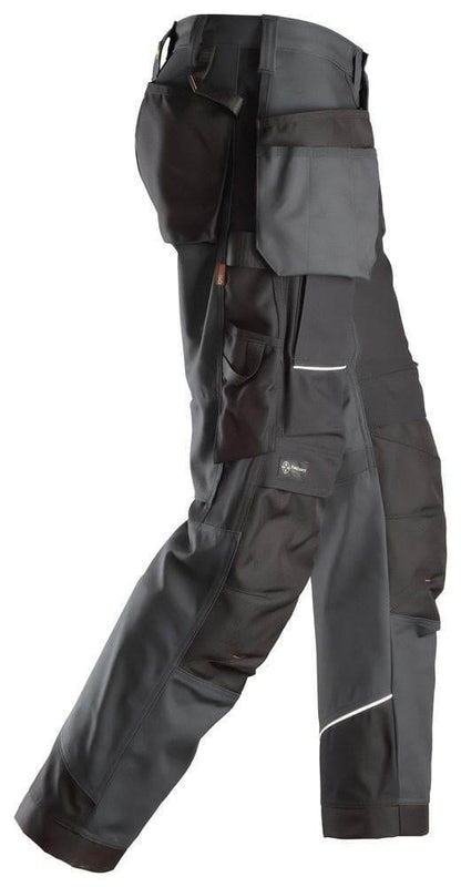 Snickers 6214 RuffWork, Canvas+ Holster Pocket Work Trousers Steel Grey