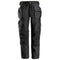 Snickers 6224  AllroundWork, Canvas+ Stretch Work Trousers+ Holster Pockets Black