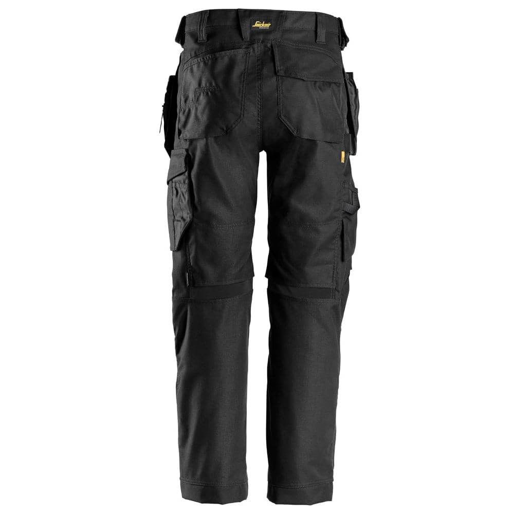 Snickers 6224  AllroundWork, Canvas+ Stretch Work Trousers+ Holster Pockets Black