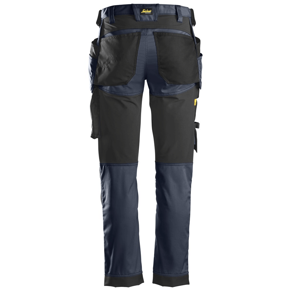 Snickers 6241 AllroundWork, Stretch Work Knee Pad Trousers Holster Pockets Navy Blue