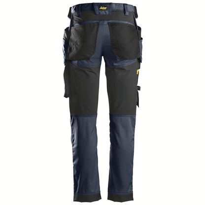 Snickers 6241 AllroundWork, Stretch Work Knee Pad Trousers Holster Pockets Navy Blue